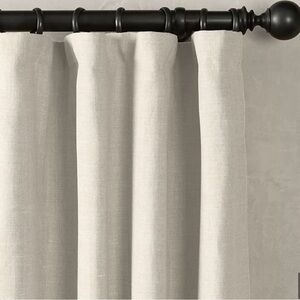 Restoration Hardware BELGIAN TEXTURED LINEN DRAPERY PANEL Natural 50x84 #1